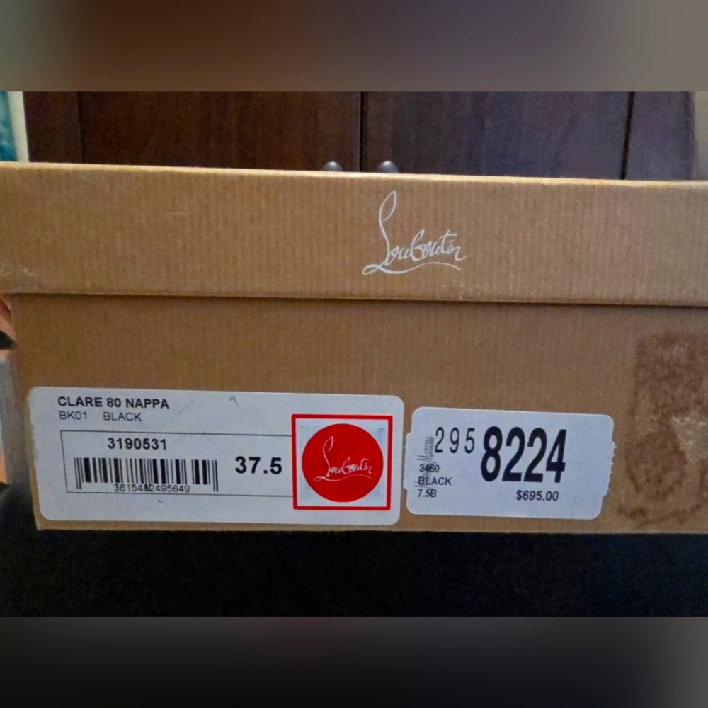 Clare 80 black nappa pumps